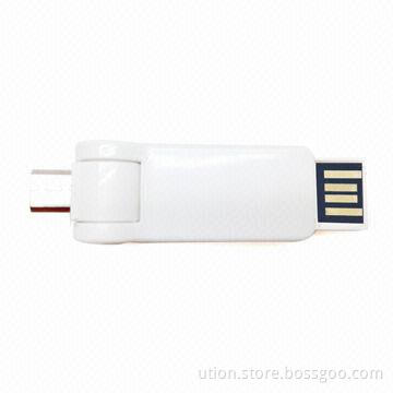 New Arrival Plastic USB 2.0 Flash Drives with 1 to 32GB Memory Capacity and Free Logo